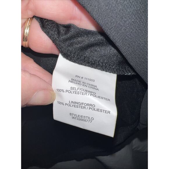 Lily White Semi Sheer Black Lined Blouse Top Women’s Small NWT - Picture 12 of 13